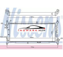 Радиатор двигателя NISSENS 63286A
