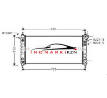 Радиатор OPEL CORSA B 1.0 1.2 96-00 на Opel Corsa B (1993–2000)