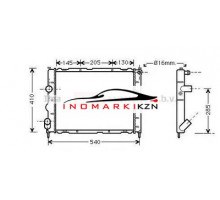 Радиатор RENAULT CLIO 1.0-1.6 98-00