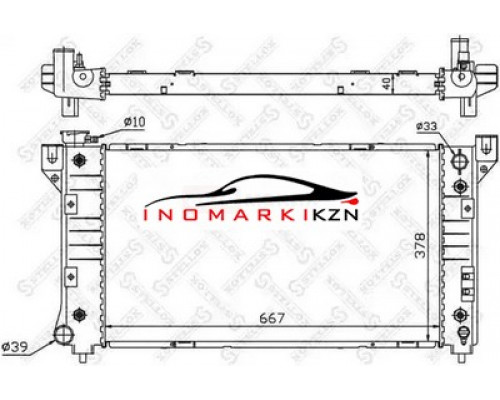 Купить Радиатор охлаждение двигателя STELLOX 1025618SX на Chrysler Town &amp; Country III (1995–2000) в Казани