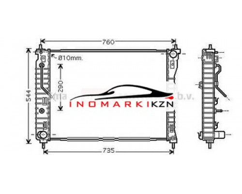 Заказать Радиатор OPEL ANTARA CHEVROLET CAPTIVA 2.4 3.0 3.2 A T 06- в Казани