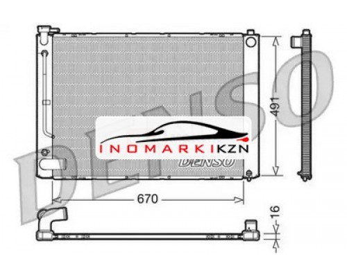 Купить Радиатор охлаждение двигателя DENSO DRM50055 на Lexus RX II (2003–2006) в Казани