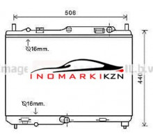Радиатор FORD FIESTA 1.4 A T 08- на FORD FIESTA 6 gen