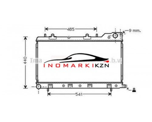 Купить Радиатор SUBARU FORESTER 2.0 2.5 T 02- в Казани