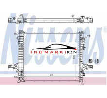 Радиатор двигателя NISSENS 65613A на Volvo XC90 I (2002–2006)