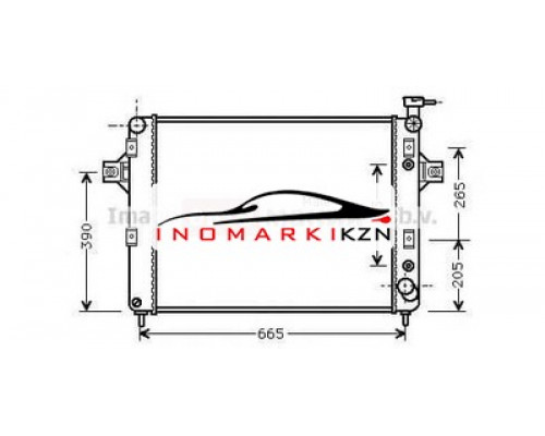 Купить Радиатор JEEP GRAND CHEROKEE 4.7 00- на Jeep Grand Cherokee II (WJ) (1998–2004) в Казани