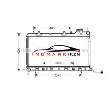 Радиатор SUBARU FORESTER 1.6-2.0 97-02