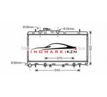 Радиатор SUBARU OUTBACK 3.0 00-03 на Subaru Outback II (1998–2004)