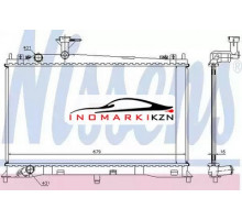 Радиатор двигателя NISSENS 62462A на Mazda 6 I (GG) (2002–2005)