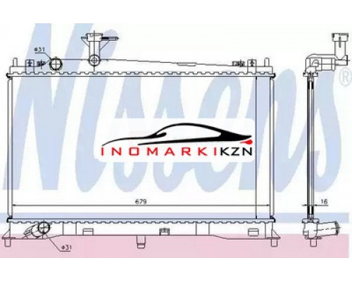 Заказать Радиатор двигателя NISSENS 62462A на Mazda 6 I (GG) (2002–2005) в Казани
