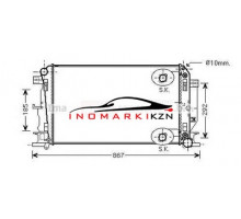 Радиатор MB SPRINTER 1.8-3.5D A T 06- на MERCEDES SPRINTER 906