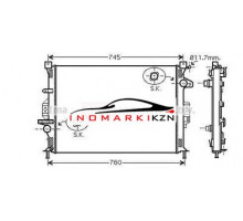 Радиатор FORD MONDEO IV 2.0D 2.5D 4.4 3.2 2.5 2.4D 3.2 2.4D