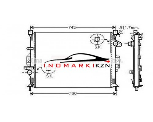 Заказать Радиатор FORD MONDEO IV 2.0D 2.5D 4.4 3.2 2.5 2.4D 3.2 2.4D в Казани