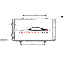 Радиатор PEUGEOT BOXER 2.0 1.9D-2.8TD 94-