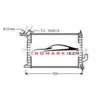 Радиатор OPEL VECTRA 2.0TD M T 97-03