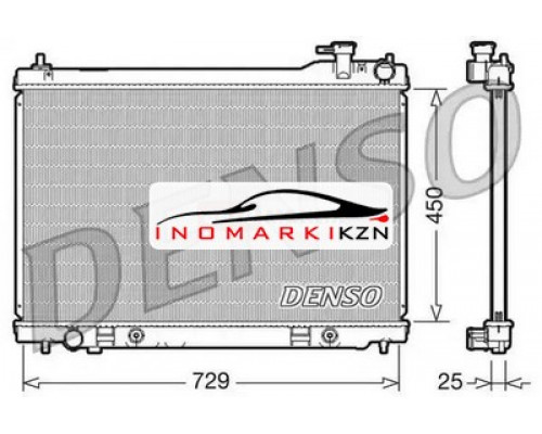 Заказать Радиатор охлаждение двигателя DENSO DRM46100 на Infiniti FX I (S50) (2002–2006) в Казани