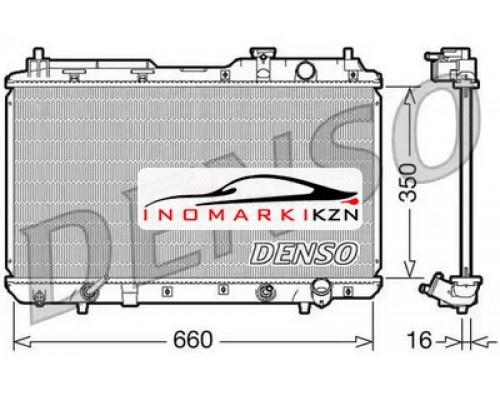 Купить Радиатор охлаждение двигателя DENSO DRM40010 на Honda CR-V I (1995–1999) в Казани