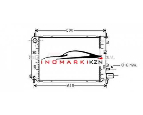Купить Радиатор FORD ESCORT 1.4-2.0 91- в Казани