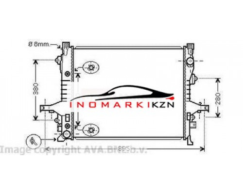 Купить Радиатор VOLVO XC90 2.5 3.2 02- в Казани