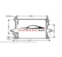 Радиатор VOLVO S80 2.0-2.5 M T 97-