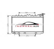 Радиатор NISSAN PRIMERA 1.6 2.0 90-98 на Nissan Primera I (P10) (1990–1997)