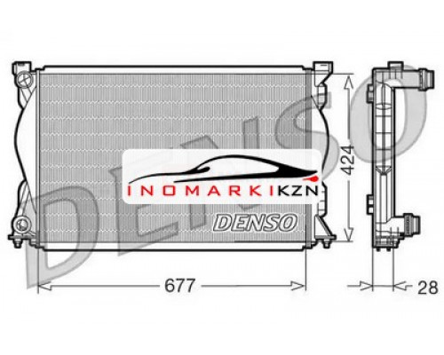 Купить Радиатор двигателя DENSO DRM02036 на Audi A6 III (C6) (2004–2008) в Казани