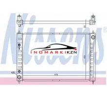 Радиатор NISSAN MURANO 3.5 A T 09-