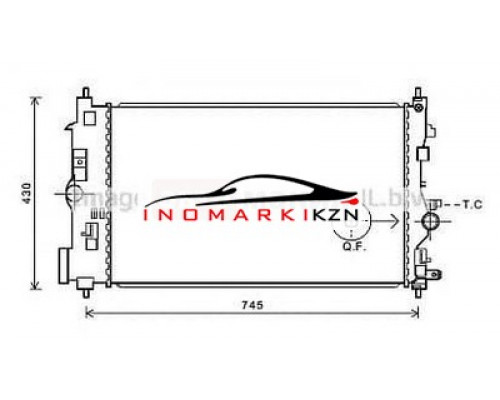 Заказать Радиатор OPEL INSIGNIA ZAFIRA C 1.4T M T 08- в Казани