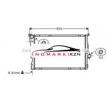 Радиатор BMW E46 1.6-3.0 2.0D 3.0D 98-
