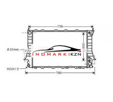 Радиатор AUDI 100 2.8 90-95