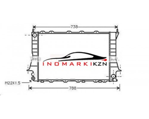 Купить Радиатор AUDI 100 2.6 2.8 92-95 в Казани