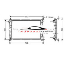 Радиатор двигателя Ford Focus I (1998–2001) AVA FD2264