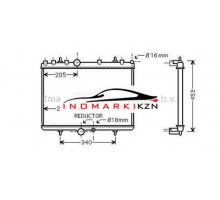 Радиатор CITROEN C5 2.0 2.0D A T 04-