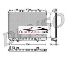 Радиатор двигателя DENSO DRM46004 на Nissan X-Trail I (2000–2007)