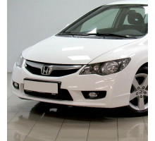 Бампер передний в цвет Honda Civic 8 (2008-2011) седан рестайлинг