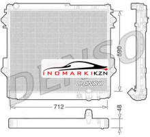 Радиатор двигателя DENSO DRM50075 на Toyota Land Cruiser 200 Series (2007–2012)