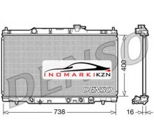 Радиатор охлаждение двигателя DENSO DRM40012 на Honda CR-V II (2001–2004)