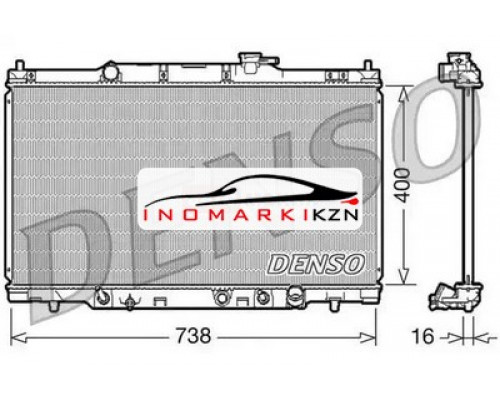 Купить Радиатор охлаждение двигателя DENSO DRM40012 на Honda CR-V II (2001–2004) в Казани