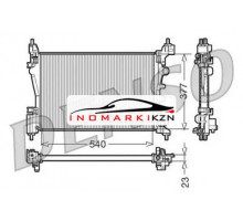 Радиатор двигателя DENSO DRM20095 на Opel Corsa D (2006–2010)