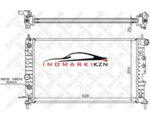 Заказать Радиатор охлаждение двигателя STELLOX 1025099SX на Opel Vectra B (1995–1999) в Казани