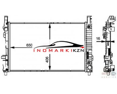 Купить Радиатор MB W169 1.5 2.0 1.6D 1.7D 04- в Казани