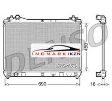 Радиатор охлаждение двигателя DENSO DRM47016 на Suzuki Grand Vitara III (2005–2008)